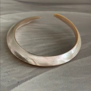 Elegant solid Mother of Pearl bracelet